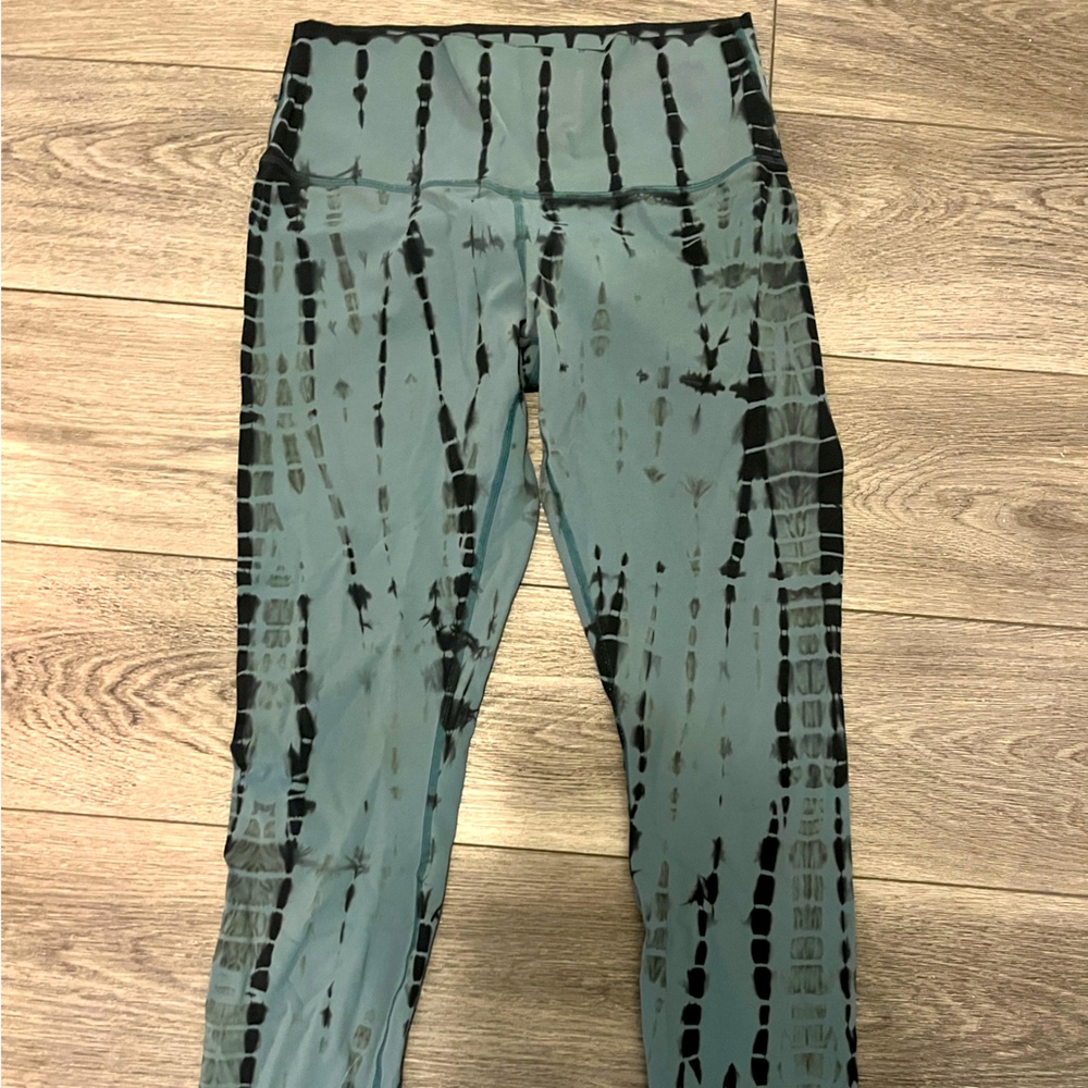 lululemon athletica Patterned Leggings - Green and Black